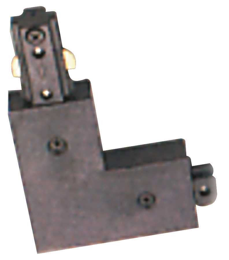 Track Head L Connector Black