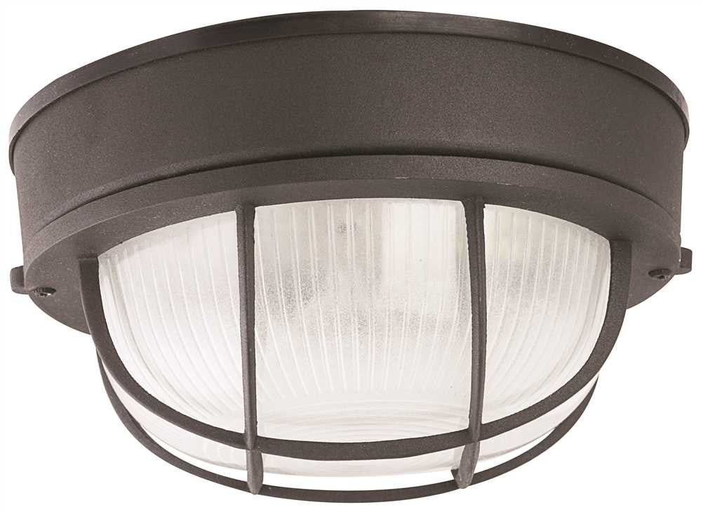 Deck Light Round Black