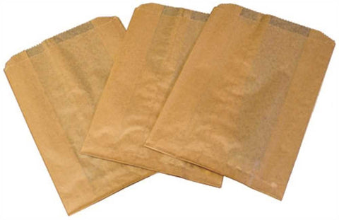 Kraft&reg; Waxed Sanitary Disposal Bags, Brown, 7-1-2 In. X 3-1-2 In. X 10 In.