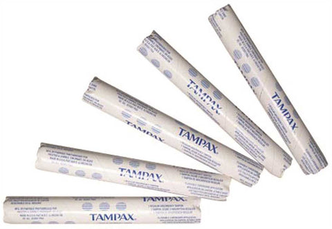 Original Regular Tampax&reg; Tampons In Individually Wrapped Vending Tubes, White, 500 Tubes Per Case