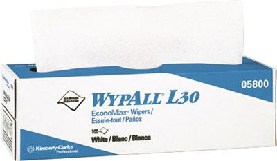 Wypall L30 Wipers General Purpose Wiper Pop Up 16.4x9.8 White