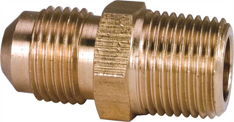 Proplus&reg; Brass Flare Long Thread Connector, 3-8 In. Flare X 3-8 In. Mip