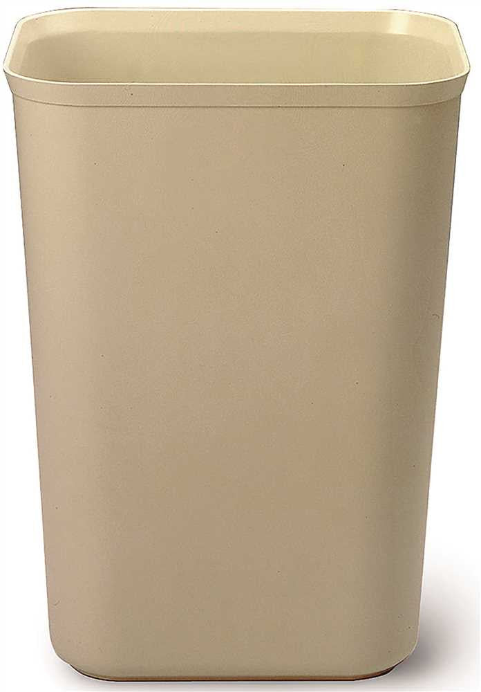 Rubbermaid&reg; Commercial Fire-resistant Trash Can, Beige, 40 Quarts