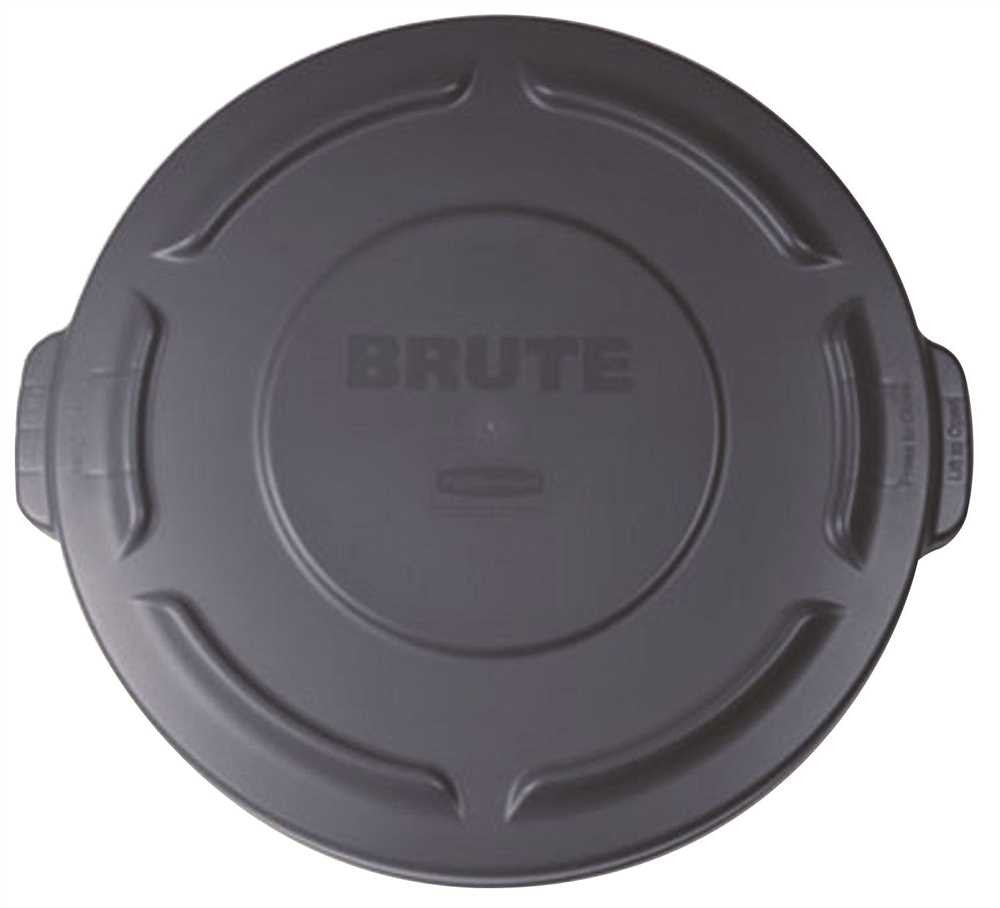 Brute&reg; Snap-on Trash Can Lid For Brute&reg; 20-gallon Containers, Gray, 19.9x1.8"