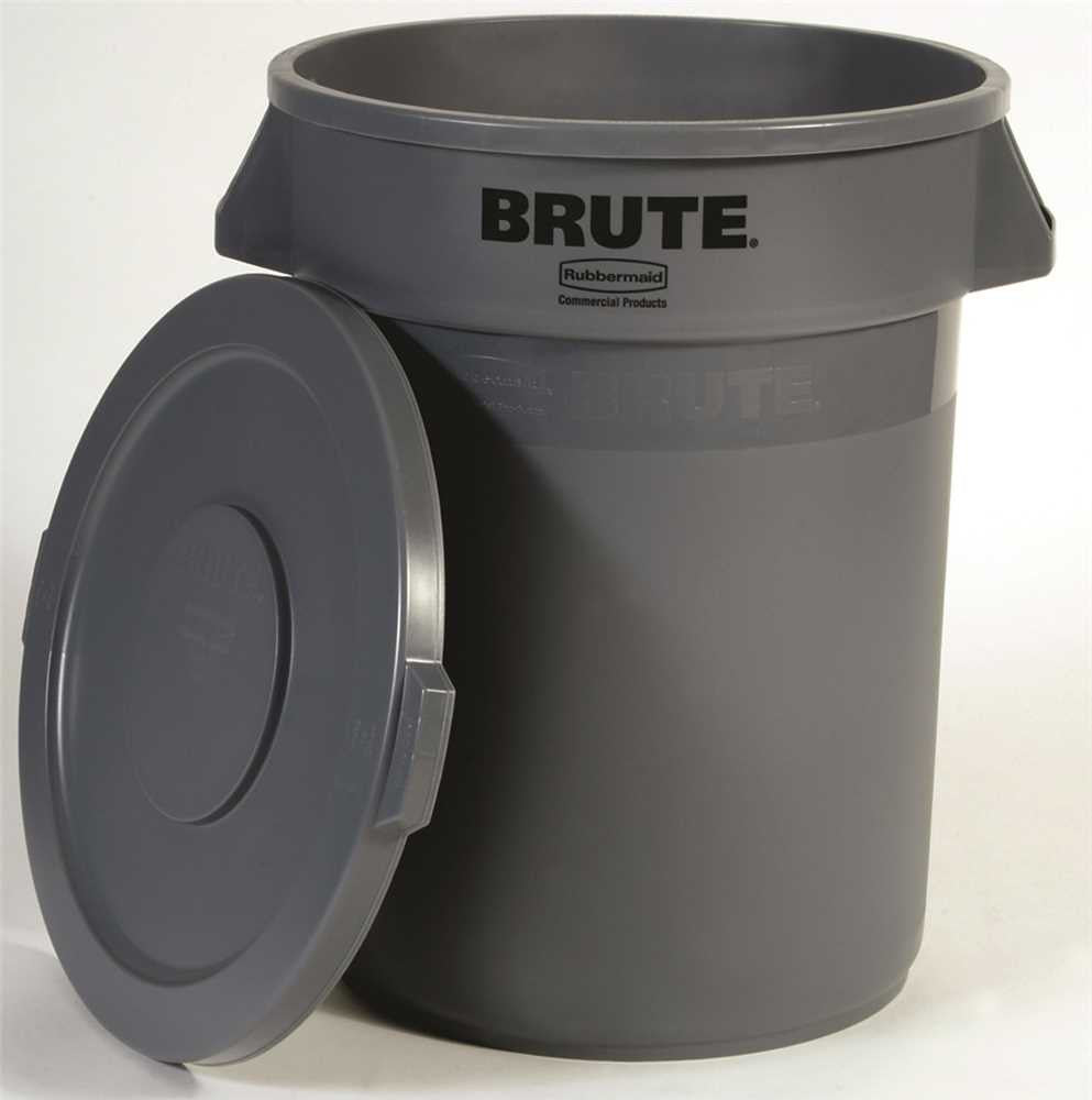 Brute&reg; Snap-on Trash Can Lid For Brute&reg; 32-gallon Containers, Gray, 22.2x1.6"