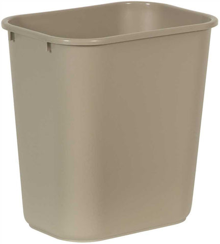 Rubbermaid&reg; Commercial Desk-side Trash Can, Beige, 28-1-8 Quarts