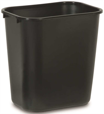 Rubbermaid&reg; Commercial Desk-side Trash Can, Black, 28-1-8 Quarts