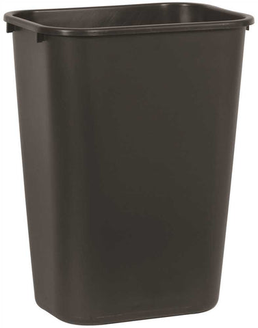 Rubbermaid&reg; Commercial Desk-side Trash Can, Black, 41-1-4 Quarts