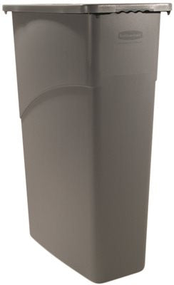 Slim Jim&reg; Trash Can, Gray, 23 Gallons