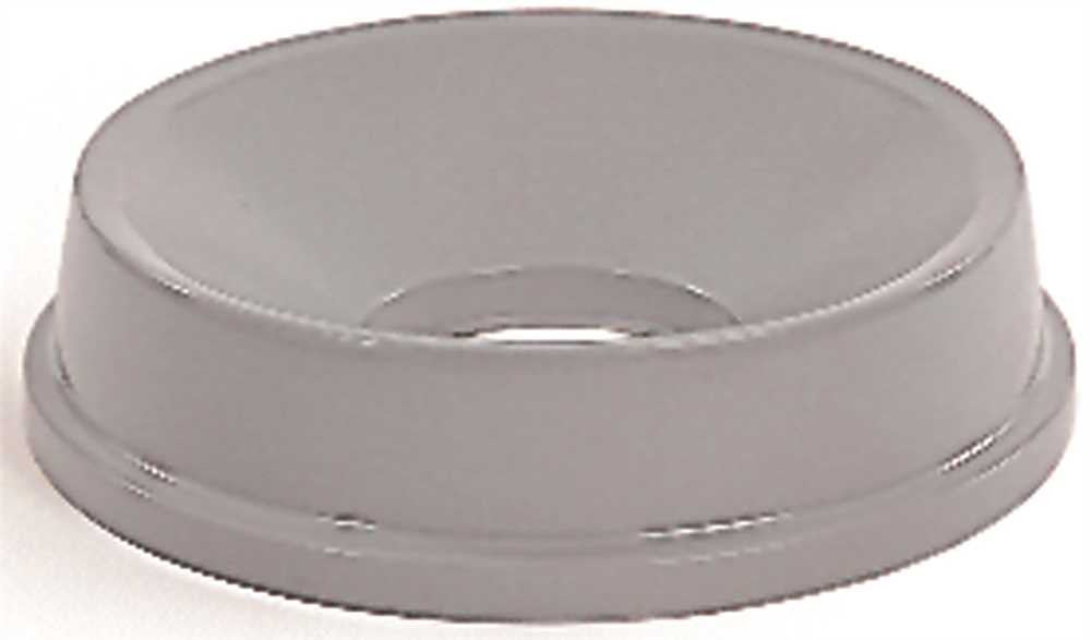 Untouchable&reg; Round Funnel-top Trash Can Lid For Untouchable&reg; Containers, Gray, 16.2"