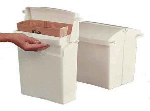 Rubbermaid Sanitary Napkin Receptacle With Rigid Liner White