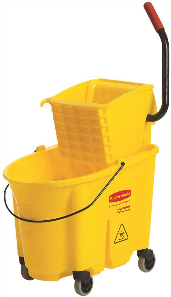 Wavebrake Side Press Combo Bucket 35 Qt Yellow