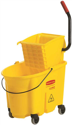 Wavebrake Side Press Combo Bucket 35 Qt Yellow