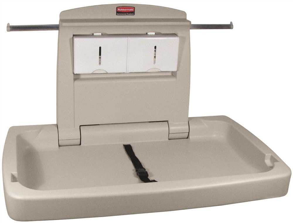 Baby Changing Station Horizontal Platinum