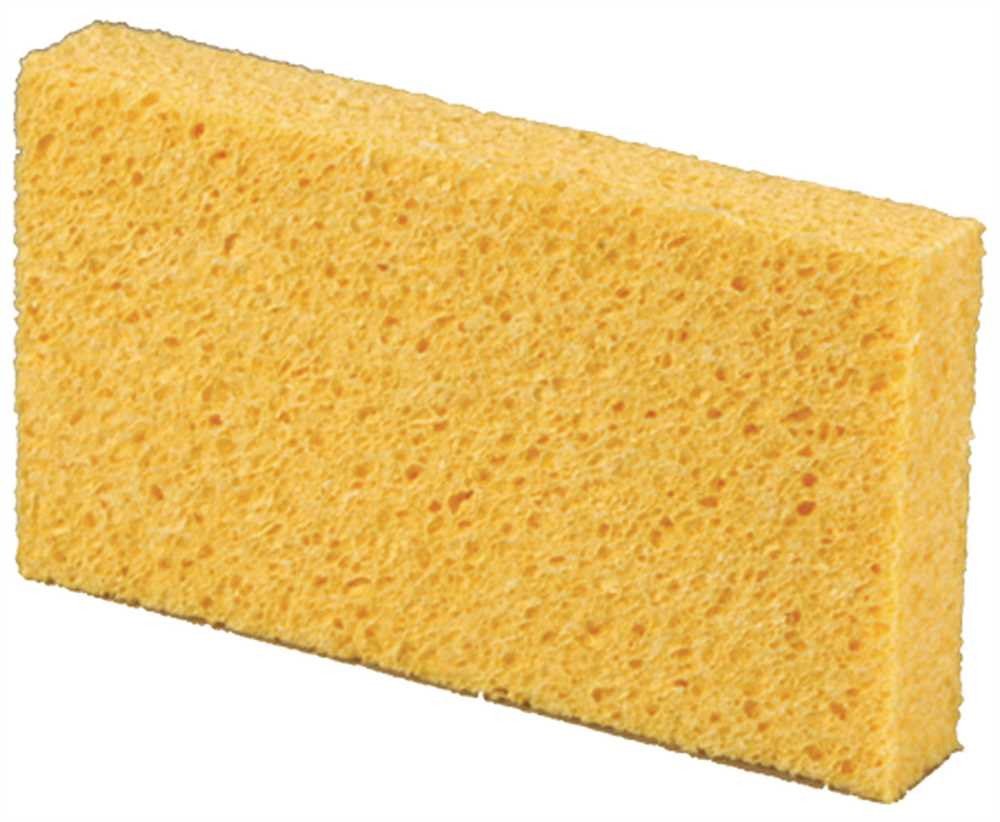 Renown&reg; Cellulose Utility Sponge, Yellow, Small, 6-1-4 X 3-3-8 X 1 In.