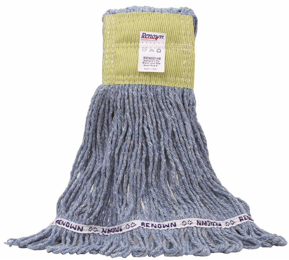 Renown&reg; Loop Mop Standard 4 Ply Blend Small Blue 5"