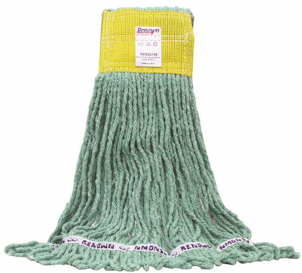 Renown&reg; Barrier Premium Loop Wet Mop Small Green