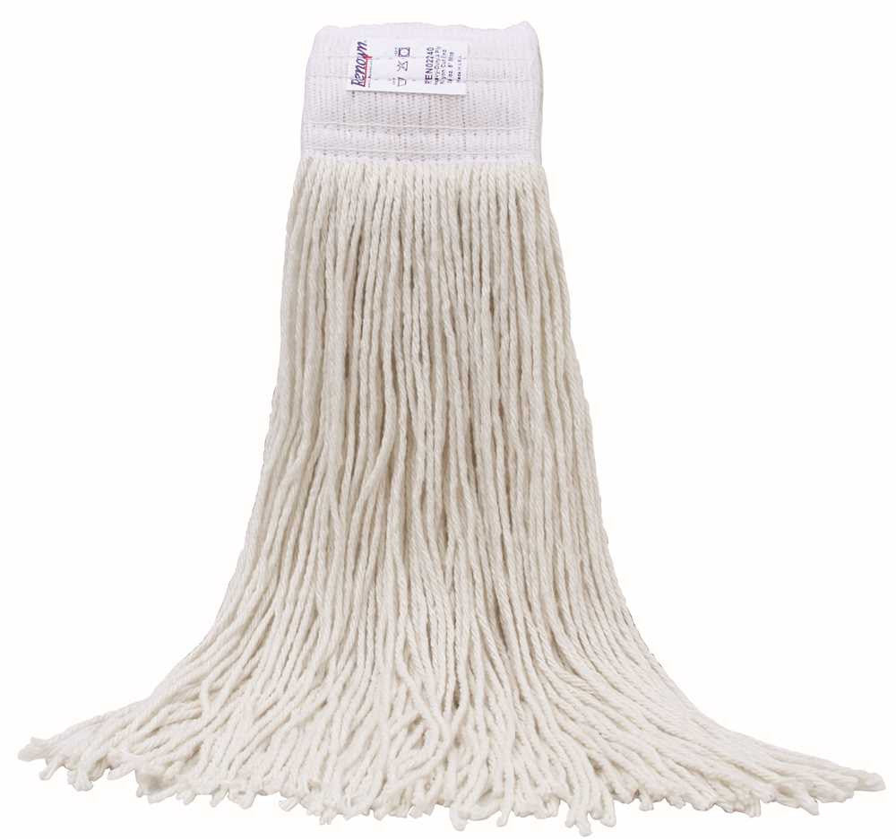 Renown&reg; Cut-end Rayon Mop Head With 5-inch Headband, 24 Oz., White