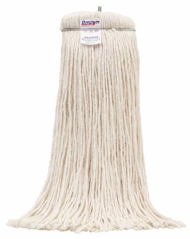 Renown&reg; Heavy-duty Rayon Stayflat Cut-end Finish Wet Mops 20 Oz.