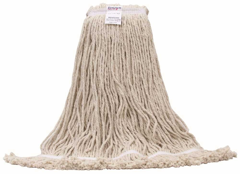 Renown&reg; Heavy-duty Cotton Fantail Wet Mops, 24 Oz.