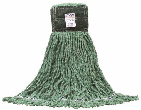 Renown&reg; Premium Blend Shrinkless Loop Wet Mop Medium Green 5"