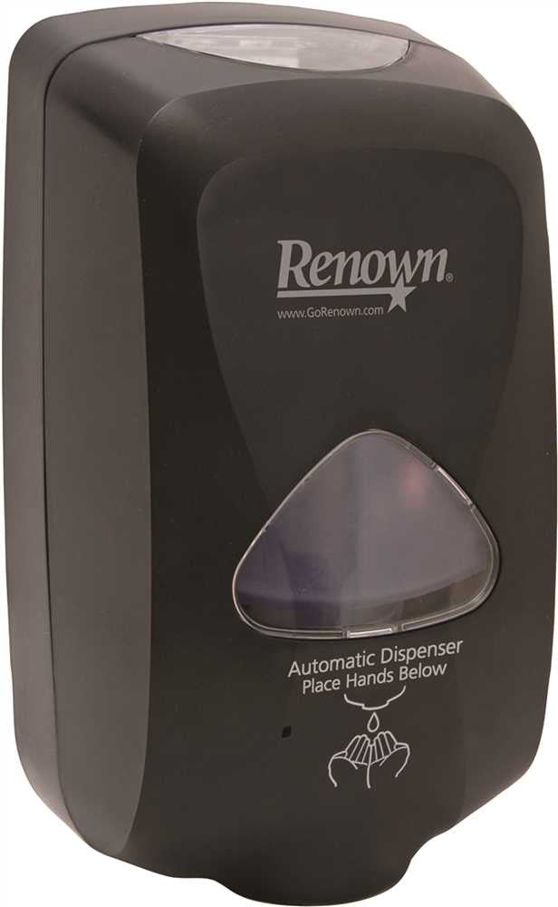 Renown&reg; Touch-free Foam Hand Soap Dispenser, 1,200 Ml, Black