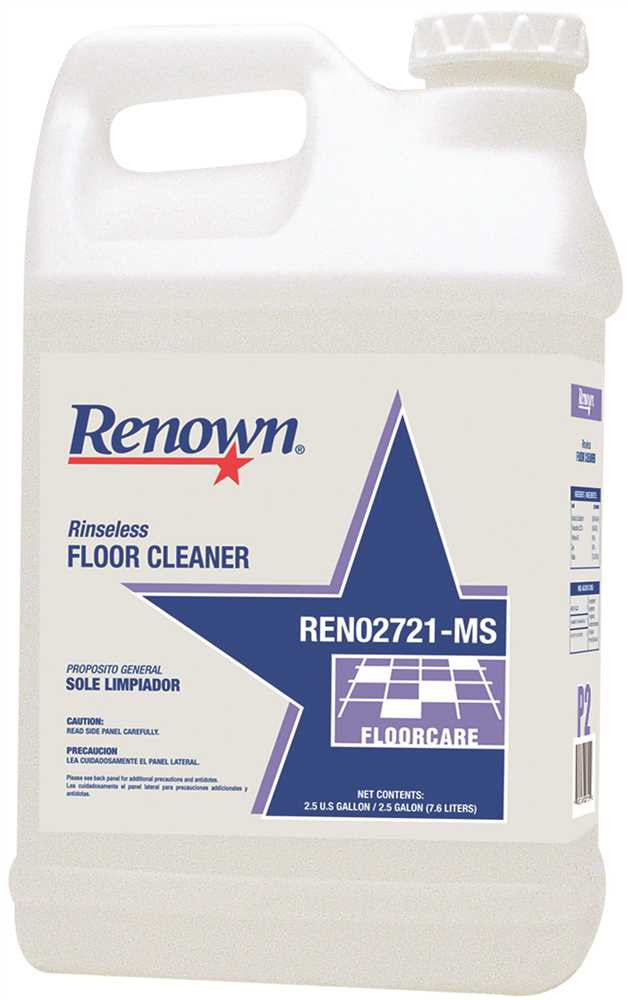 Renown&reg; Rinseless Floor Cleaner, 2.5 Gallon