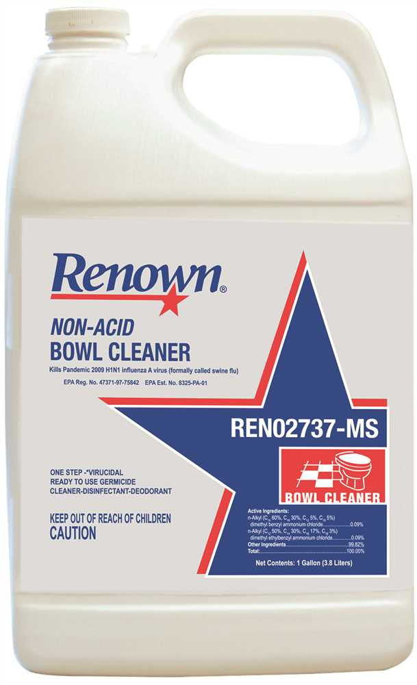 Renown&reg; Safe-t-bowl Ii Non-acid Disinfectant, 1 Gallon