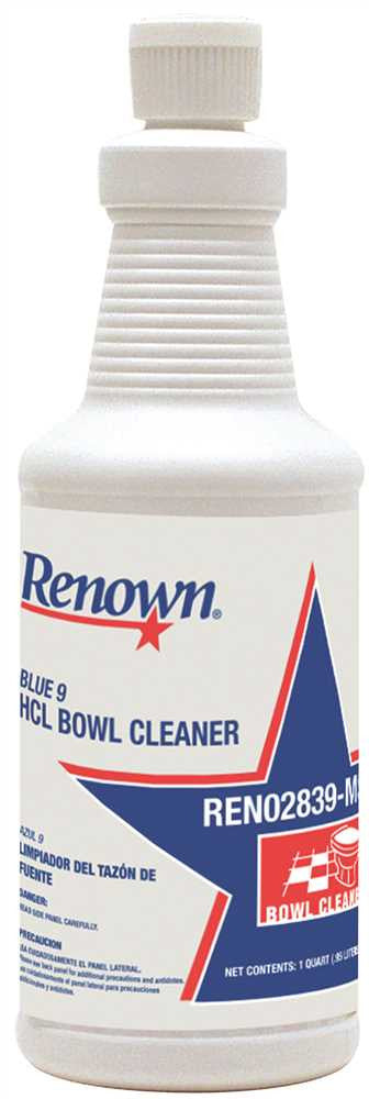 Renown&reg; Blue 9 Hcl Bowl Cleaner, 1 Quart