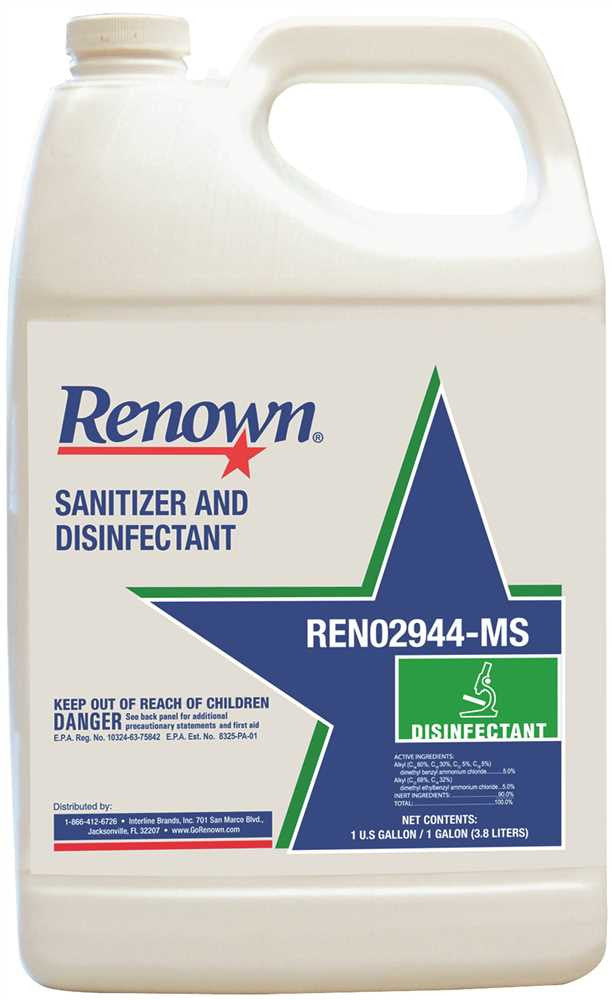 Renown&reg; Sanitizer And Disinfectant, 1 Gallon