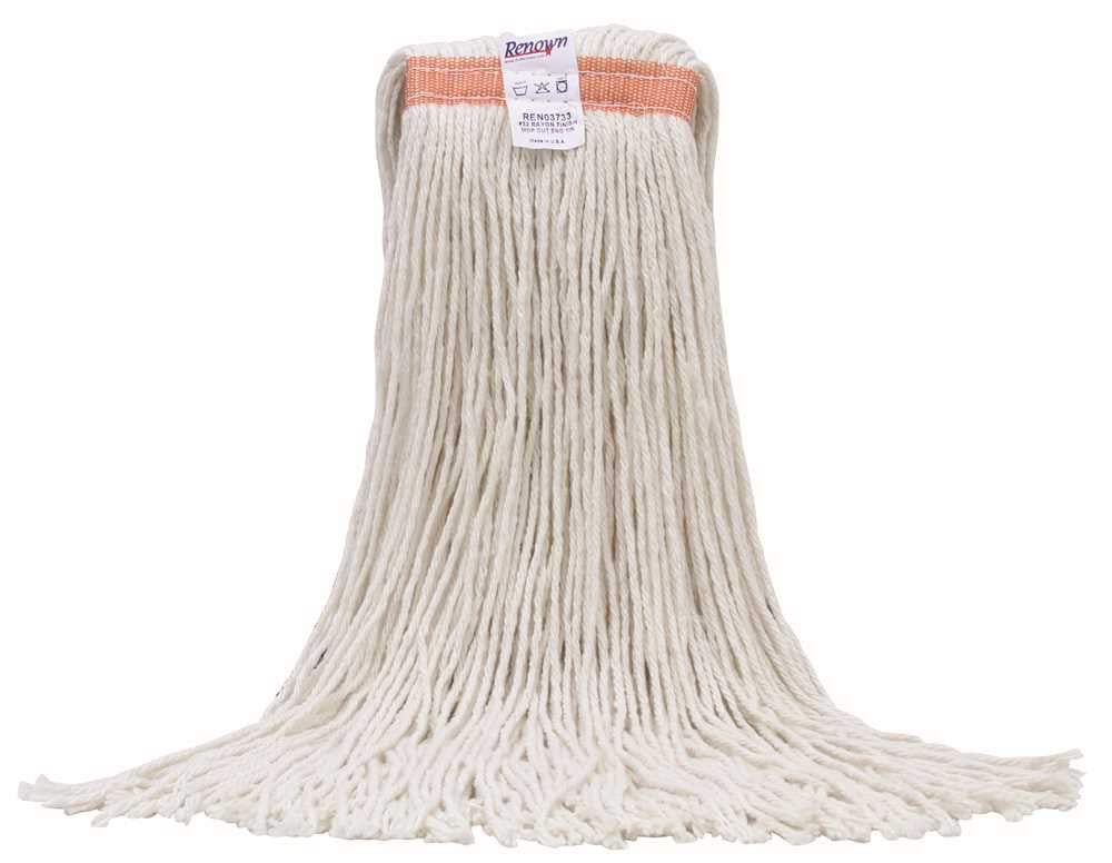 Renown&reg; #32 Standard Cut-end Rayon Wet Mop Head With 1 In. Headband, White