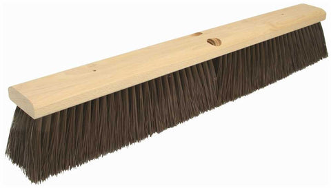 Renown&reg; Sweep Broom Medium Heavy Polypropylene Center Block 24"