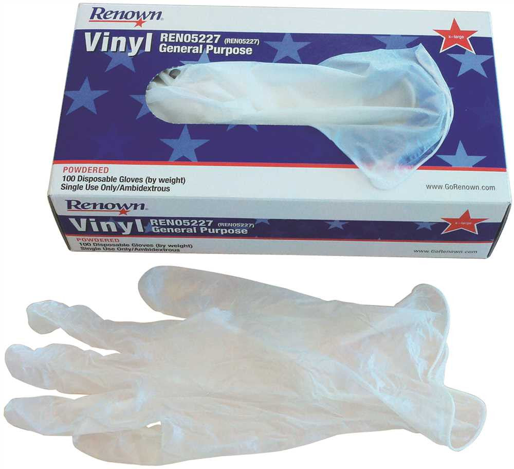 Renown&reg; Ambidextrous Powdered General Purpose Vinyl Gloves, Extra-large, 4 Mil, 100 Gloves Per Box