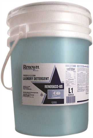 Renown&reg; Rt Laundry Detergent, Fresh-clean, 5-gallon Pail