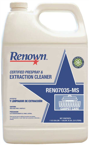 Renown&reg; Certified Prespray & Extraction Cleaner, 1 Gallon