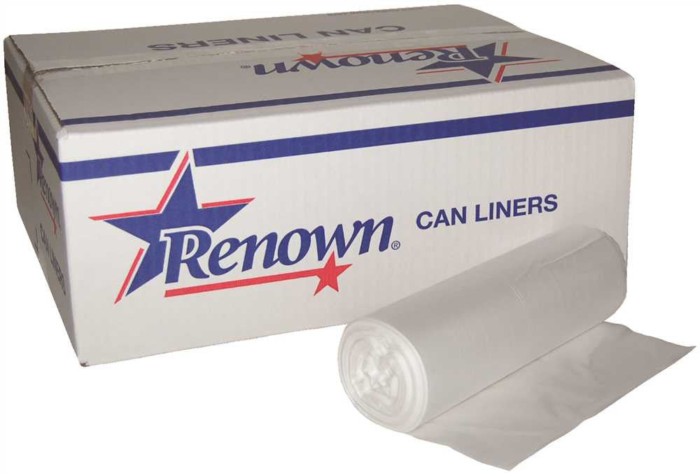 Renown&reg; Can Liner 20x22 7gl 6mic Natural 50-rl 40rl-cs