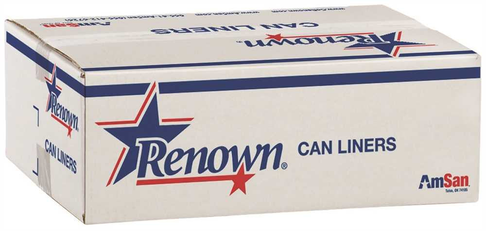 Renown&reg; Can Liner 24x33 15gl 6 Mic Natural 50-rl 20rl-cs