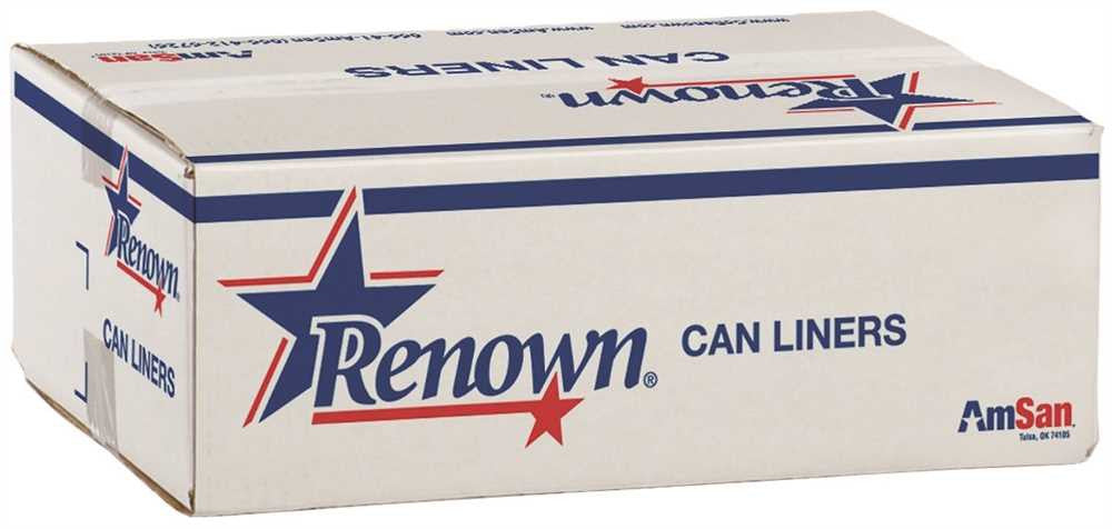 Renown&reg; Can Liner 30x37 25gl 13 Mic  Natural  25-rl 20rl-cs