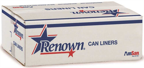 Renown&reg; Can Liner 30x37 25gl 8mic Natural 25-rl 20rl-cs