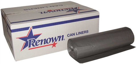 Renown&reg; Can Liner 40x48 45gl 23mic Silver 25-rl 6rl-cs