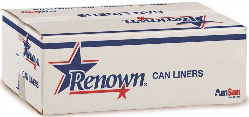 Renown&reg; Can Liner 24x32 15gl 0.70mil Black 50-rl 10rl-cs