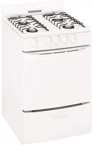 Hotpoint&reg; 24-inch 3 Cu. Ft. Free-standing Gas Range, White