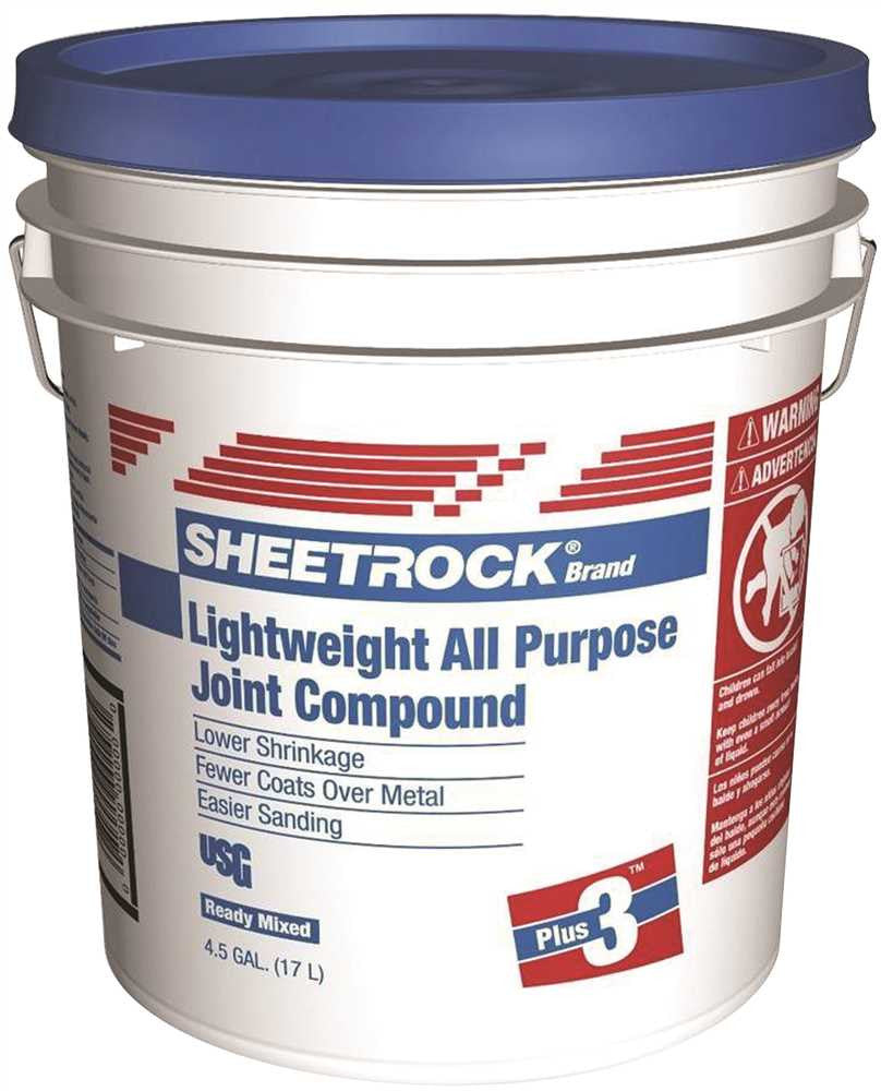 Sheetrock&reg; Plus 3 Lightweight All Purpose Wallboard Joint Compound, Ready-mixed, 4.5 Gallon