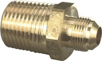 Proplus&reg; Brass Flare Male Adapter, Fine Thread, 9-16 In. X 1-2 In., 24 Thread