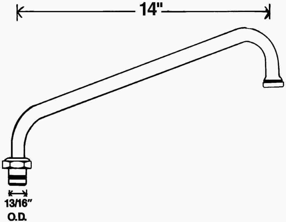 T&s 14" Swing Spout