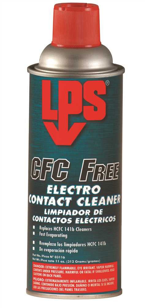 Lps Cfc Free Contact Cleaner 11 Oz.