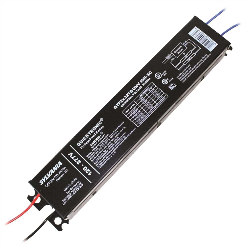 Sylvania Electronic Ballast 120-277v 2-t8 Lamps