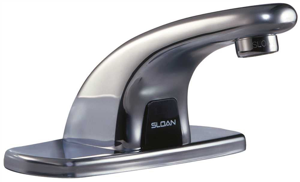 Sloan Ebf615-4sensor Bathroom Faucet 4 In. Deck Plate