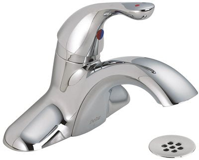 Delta Hsf-dst Single Lever Bathroom Faucet With Grid Drain