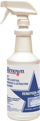 Renown&reg; Oxy Triple Spotter, Prespray & Extraction Cleaner, 1 Quart